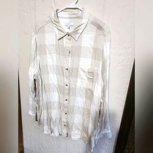 New Directions Women's 3X Flannel Blouse
